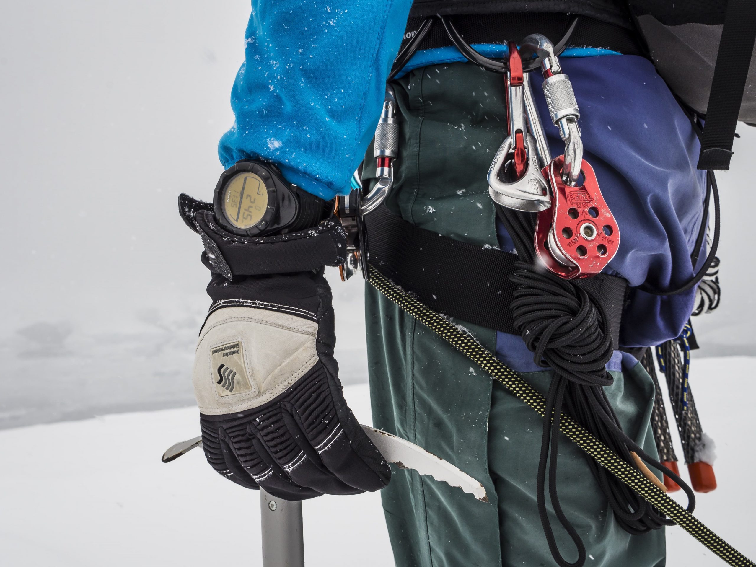 Antarctic mountaineering gear