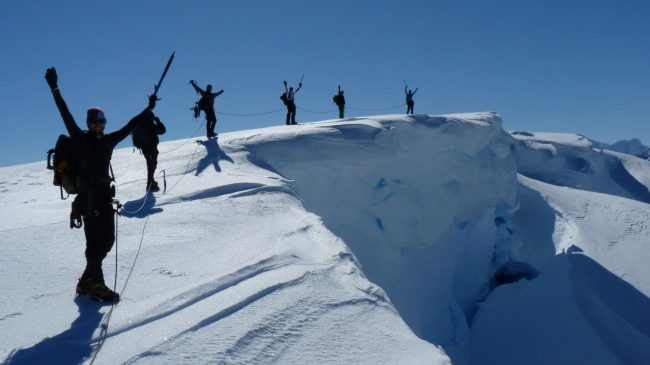 Mountaineering on Antarctica