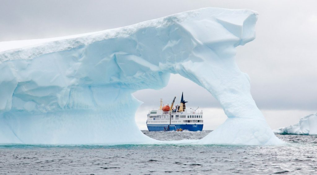 Crossing the Antarctic Circle Cruise Ship