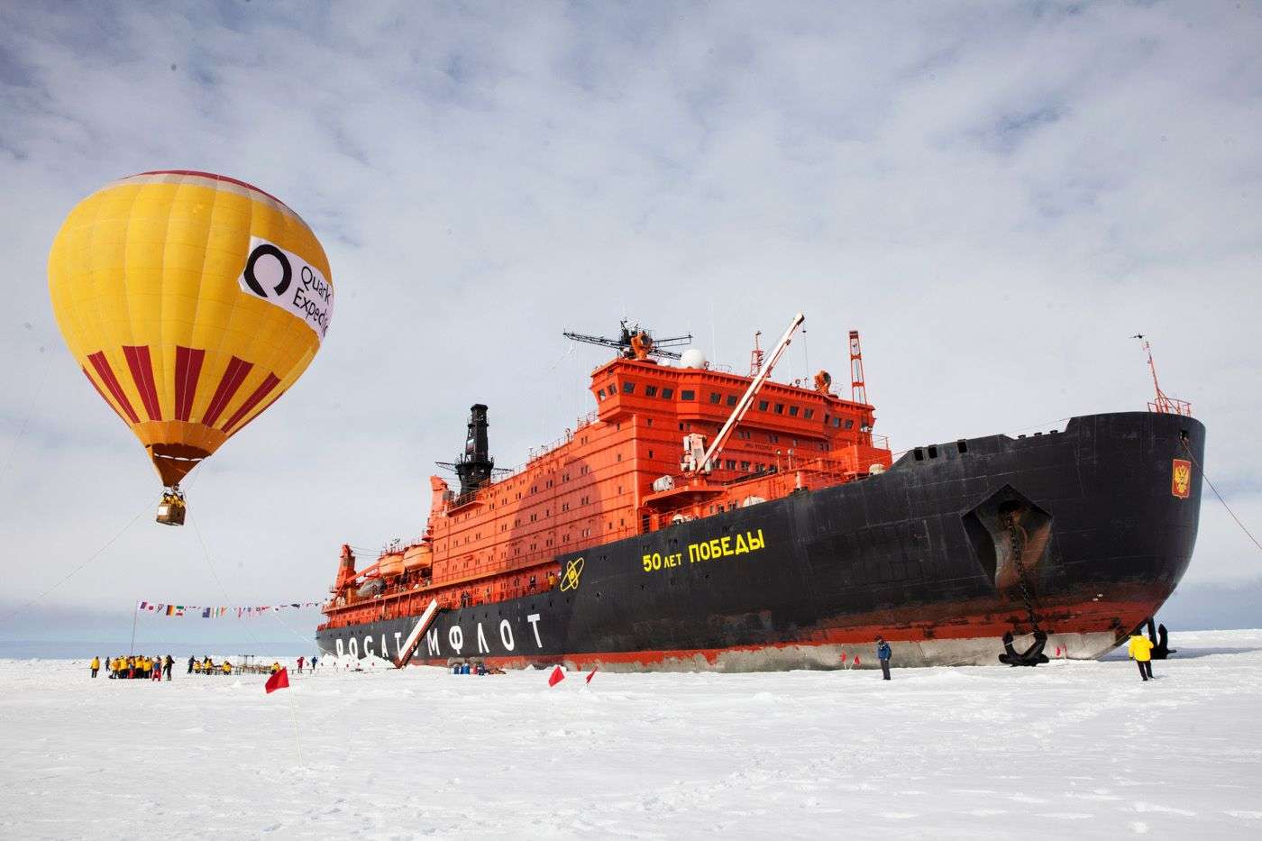 Arctic hot air balloon