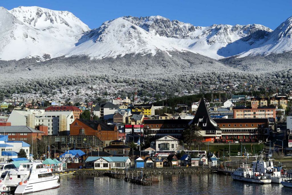 Ushuaia the capital of the province of Tierra del Fuego, Antarctica and South Atlantic Islands